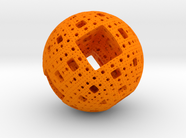 sphere orange fractal art