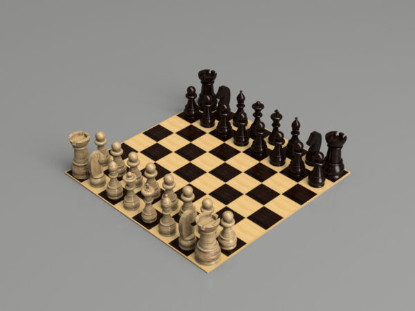 Chess Set STL – Free Download for 3D Printing